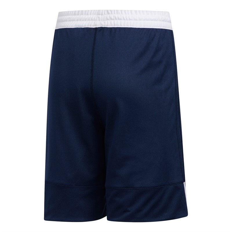 adidas Junior 3G Speed Vendbare Basketball Shorts Navy/Hvid - Billede 2