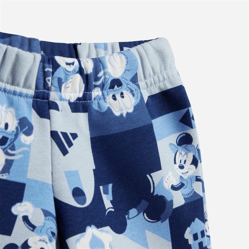 adidas Børne X Disney Mickey Mouse T-shirt og shorts sæt Dark Blue/Crew Yellow - Billede 4