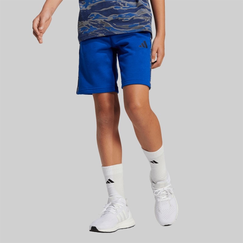 adidas Junior Drenge Sæsonens Basis Camo Shorts Royal Blue/Multicolour - Billede 1