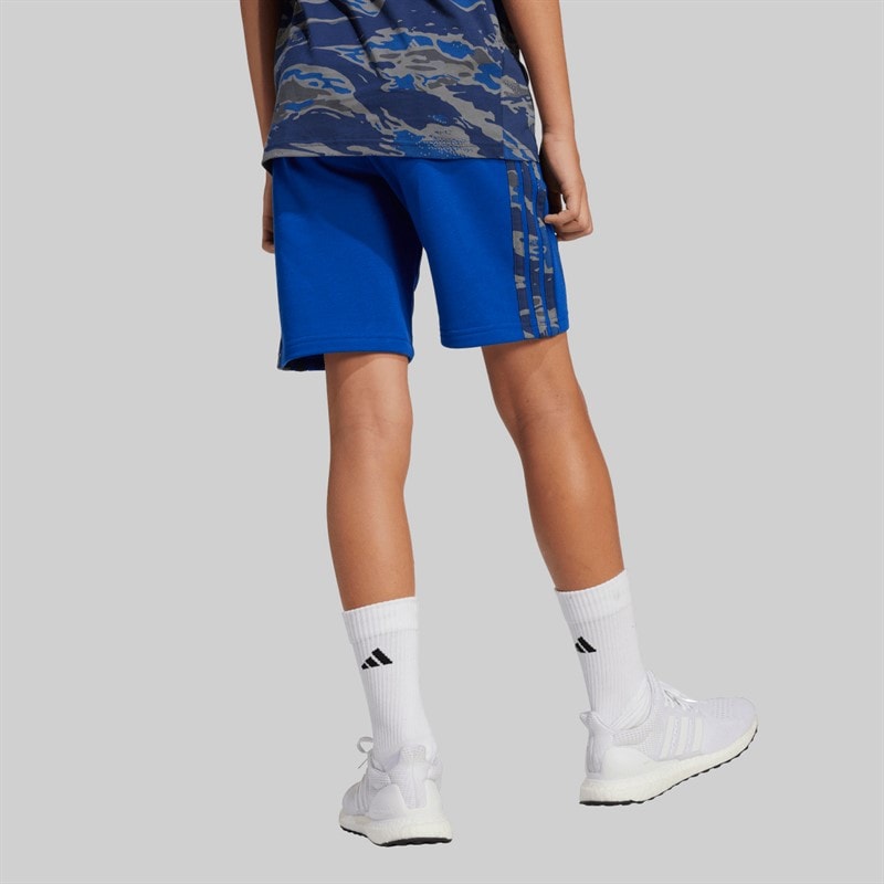 adidas Junior Drenge Sæsonens Basis Camo Shorts Royal Blue/Multicolour - Billede 2