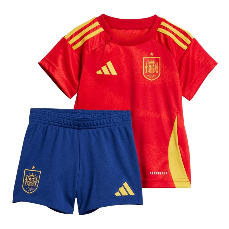 adidas spædBørn FEF Spanien 24/25 Hjemme trøje og shorts sæt Better Scarlet - Billede 1
