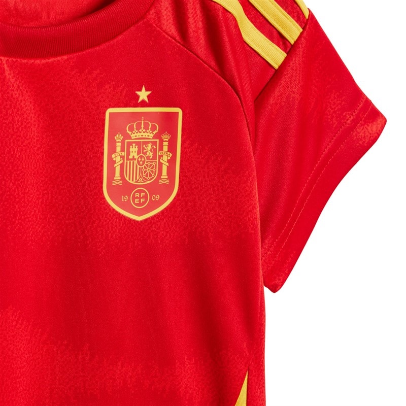 adidas spædBørn FEF Spanien 24/25 Hjemme trøje og shorts sæt Better Scarlet - Billede 4