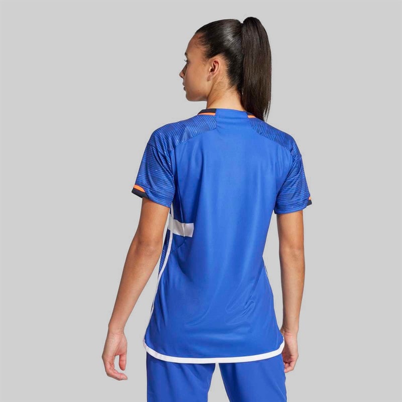 adidas Dame FFHB Frankrig Håndbold 25/26 Hjemme Replika Trøje Semi Lucid Blue - Billede 3