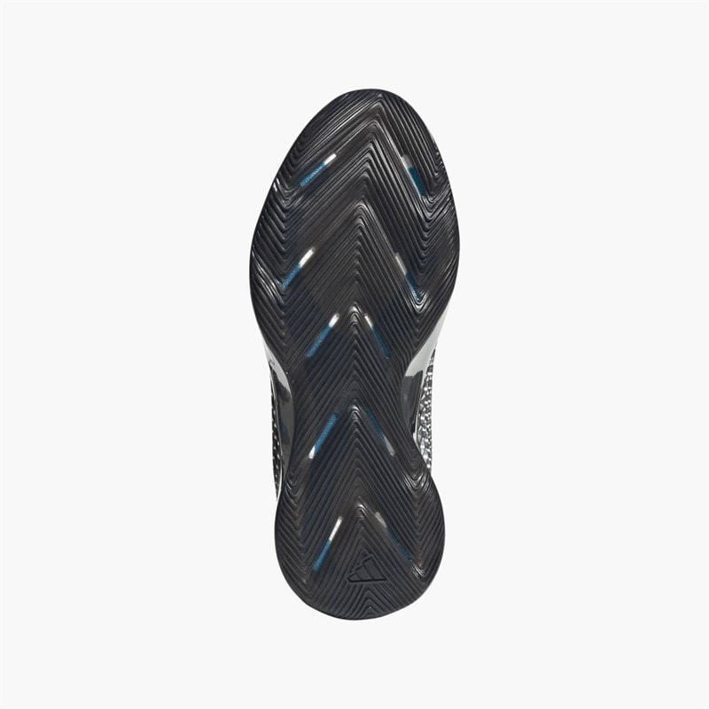 adidas Herre Anthony Edwards 1 Mid 'Chrome' Basketball Sko Core Black/Silver Metallic/Core Black - Billede 2