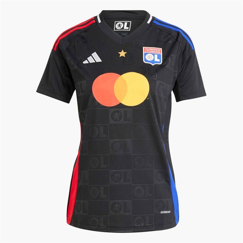 adidas Dame OL Olympique Lyon 24/25 udebanetrøje Sort - Billede 1