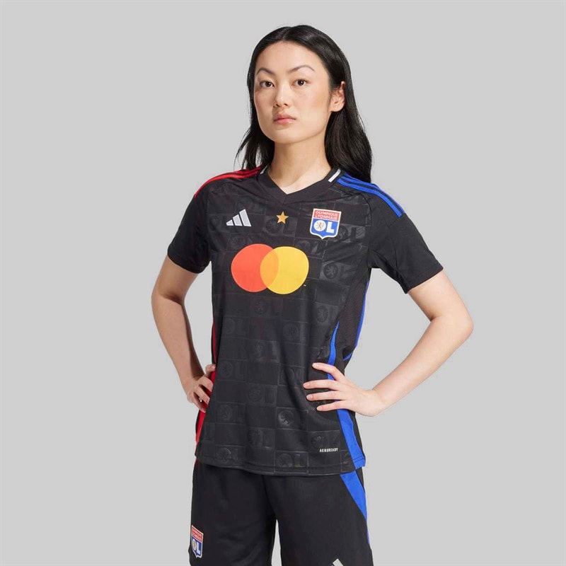 adidas Dame OL Olympique Lyon 24/25 udebanetrøje Sort - Billede 3
