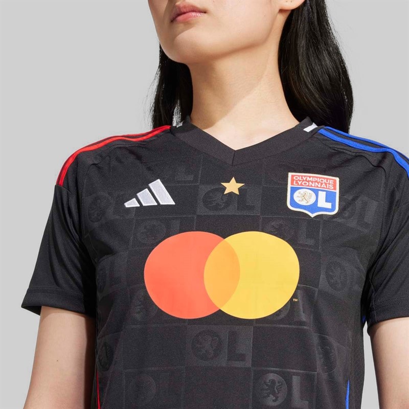adidas Dame OL Olympique Lyon 24/25 udebanetrøje Sort - Billede 5