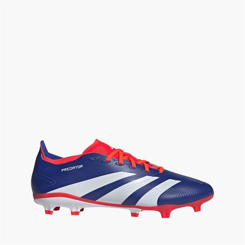 adidas Herre Predator League Fremgangspakke FG Fast Grund Fodboldstøvler Lucid Blue/Cloud White/Solar Red