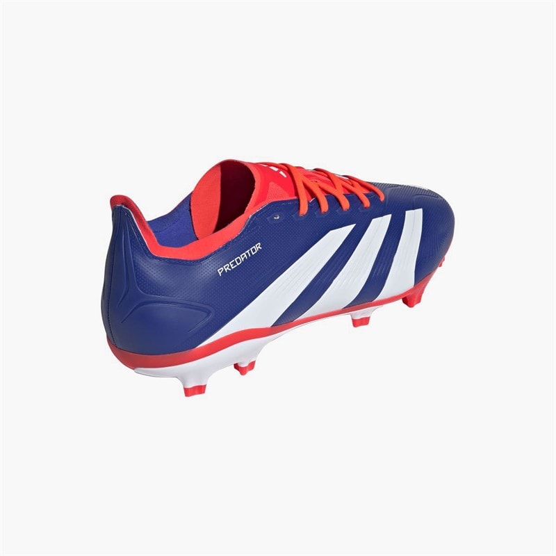 adidas Herre Predator League Fremgangspakke FG Fast Grund Fodboldstøvler Lucid Blue/Cloud White/Solar Red - Billede 3