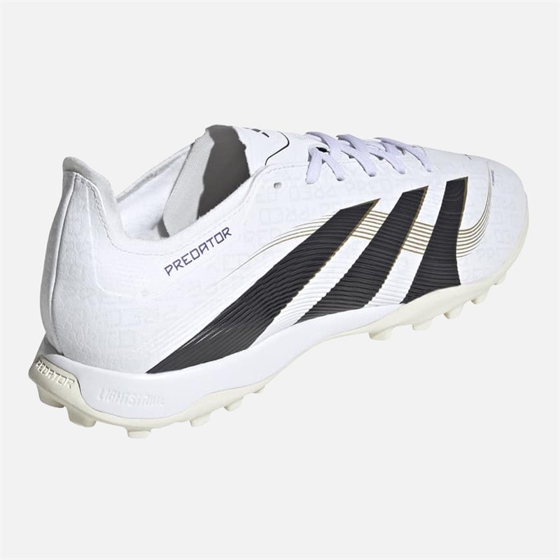 adidas Herre Predator League TF Astro Fodboldstøvler Cloud White/Core Black/Gold Metallic - Billede 3