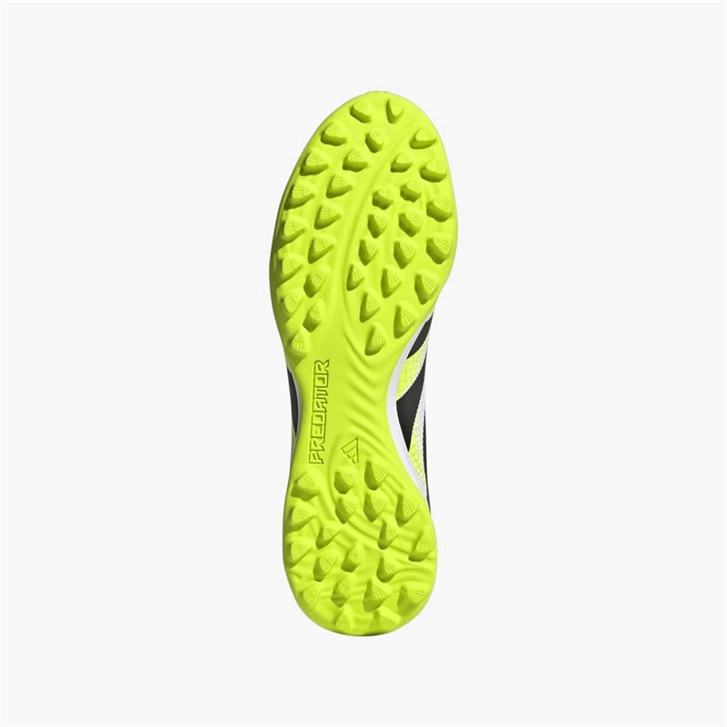 adidas Herre Predator League Fold Over Tunge TF Astro Fodboldstøvler Cloud White/Core Black/Lucid Lemon - Billede 2