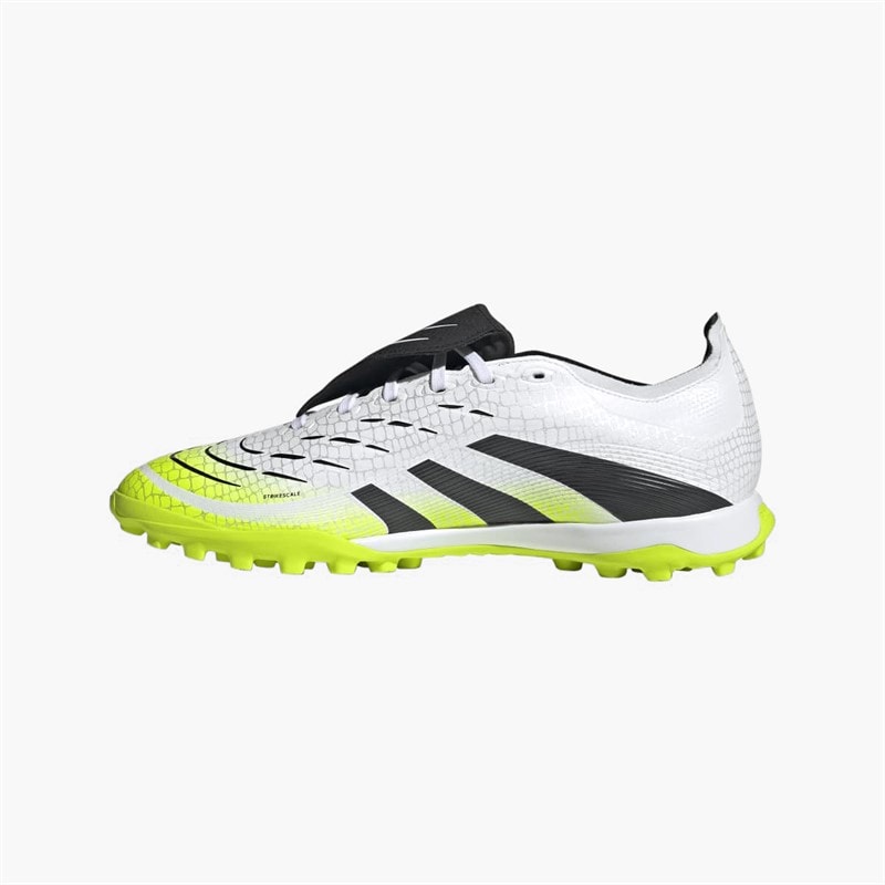 adidas Herre Predator League Fold Over Tunge TF Astro Fodboldstøvler Cloud White/Core Black/Lucid Lemon - Billede 5