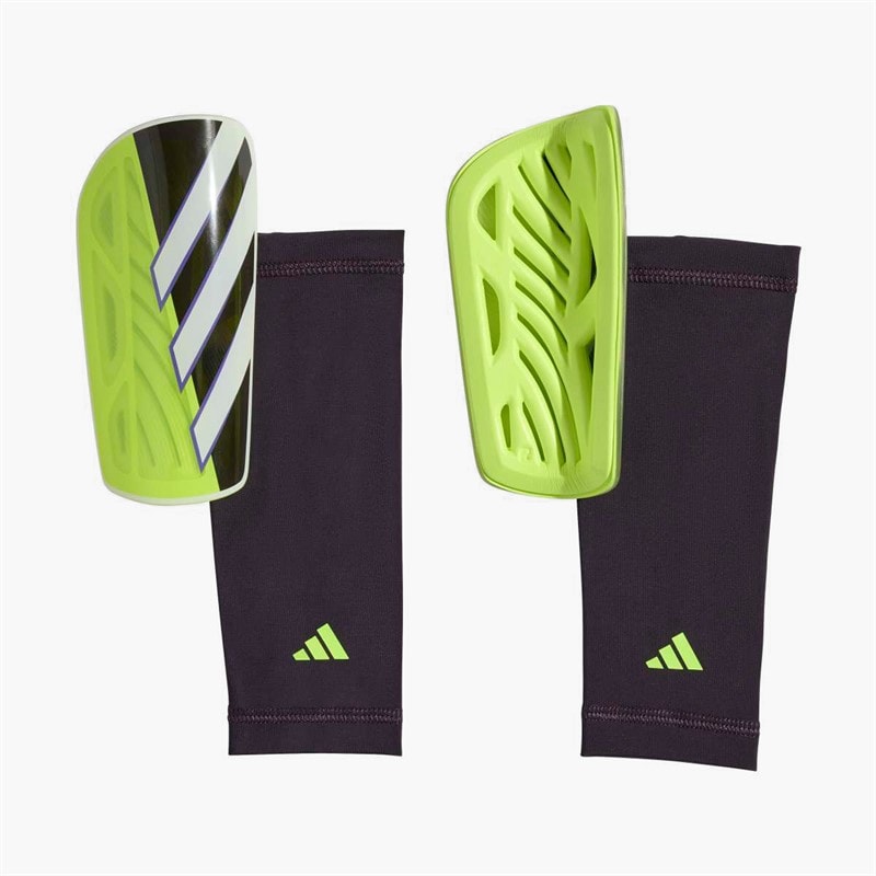 adidas Herre Tiro League Slip In Skinnebensbeskyttere Lucid Lemon/Hvid/Lime Burst