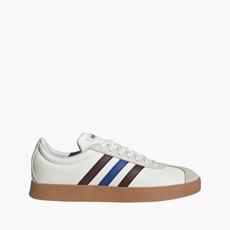 adidas VL Court Base Træningssko Cloud White/Aurora Ruby/Royal Blue - Billede 1