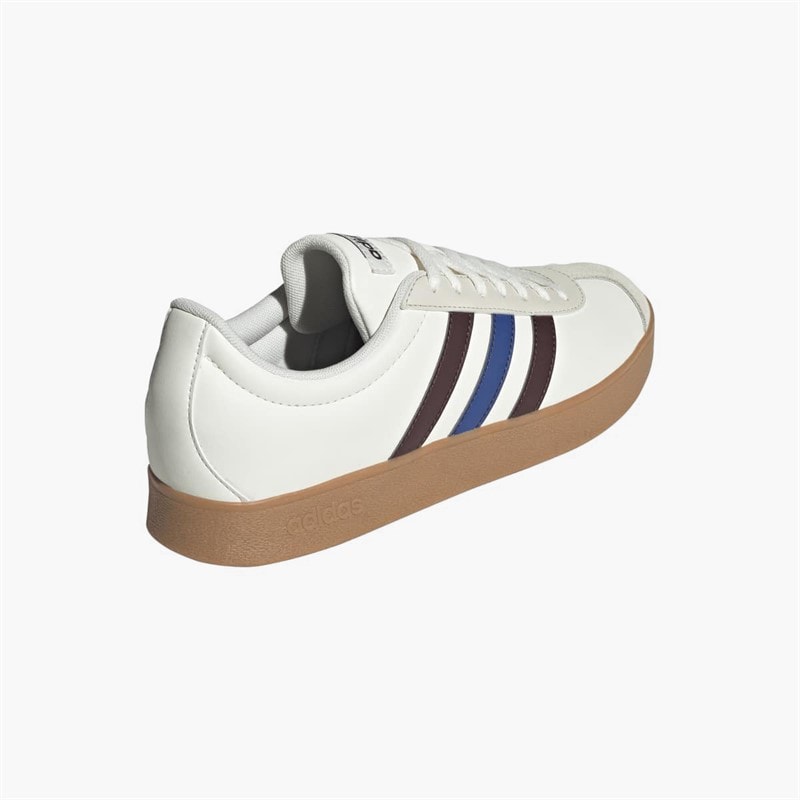 adidas VL Court Base Træningssko Cloud White/Aurora Ruby/Royal Blue - Billede 3