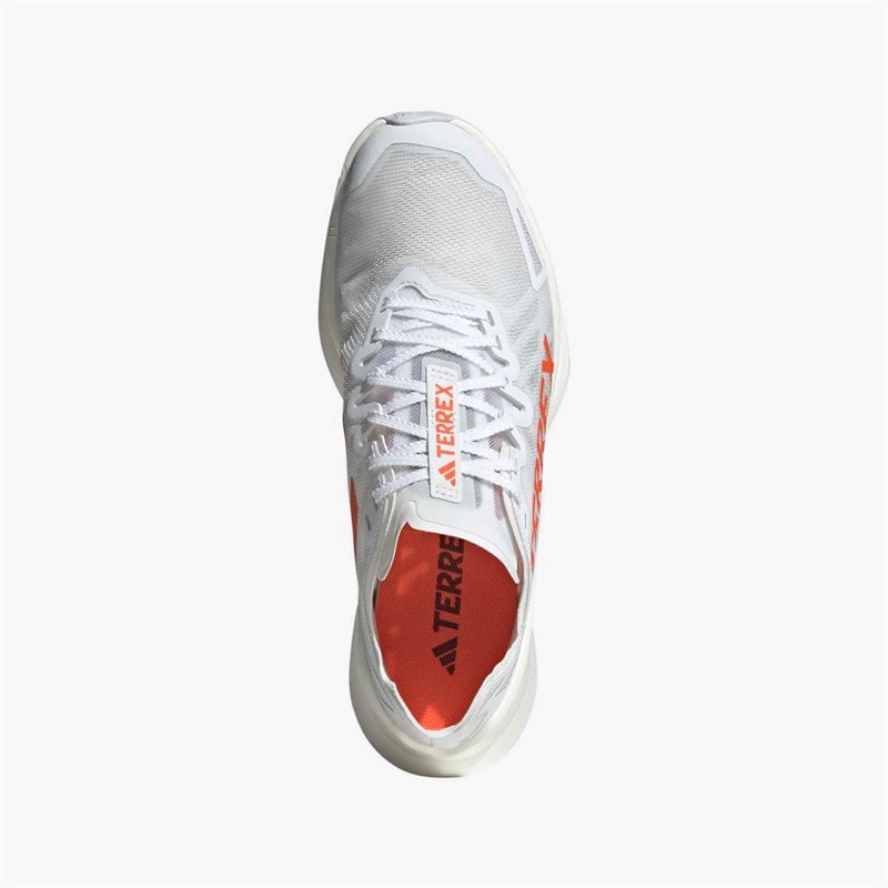 adidas Herre Terrex Agravic Speed Ultra Trail Løbesko Cloud White/Impact Orange/Dash Grey - Billede 4
