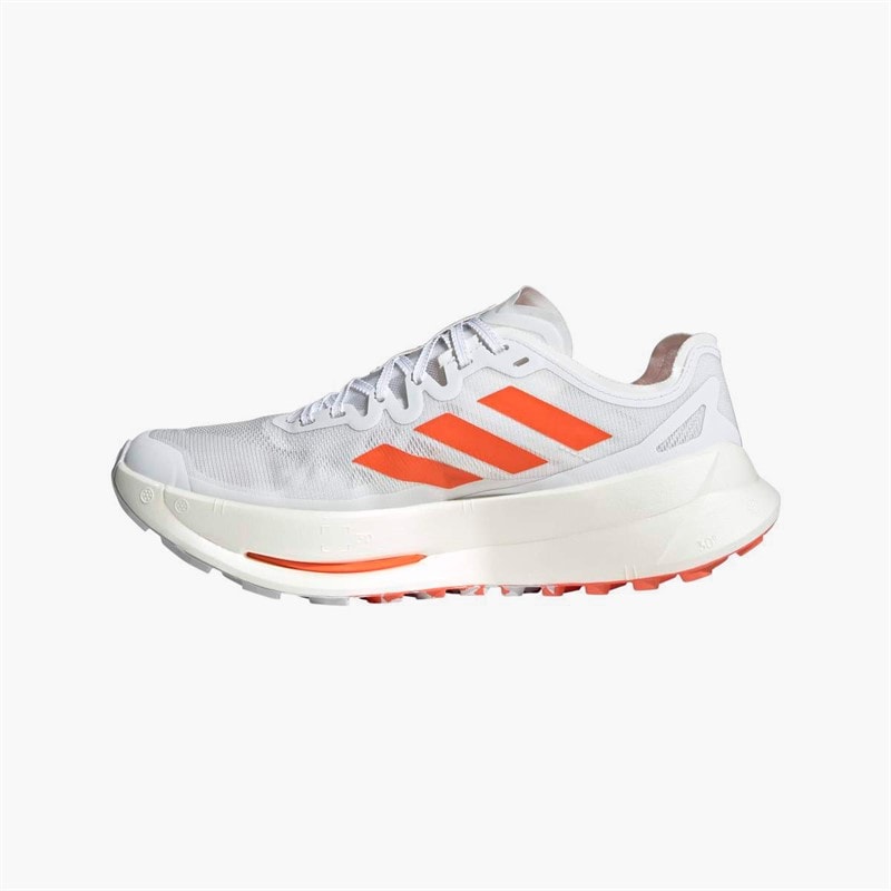 adidas Herre Terrex Agravic Speed Ultra Trail Løbesko Cloud White/Impact Orange/Dash Grey - Billede 5