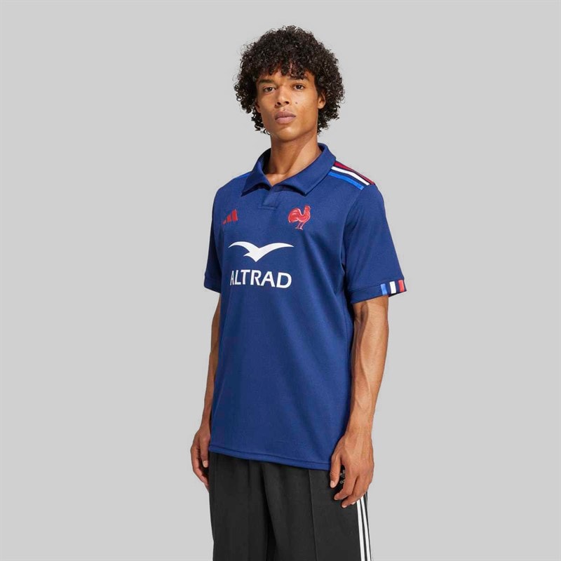adidas Herre FFR Frankrig Rugby 24/25 Hjemme trøje Dark Blue - Billede 3