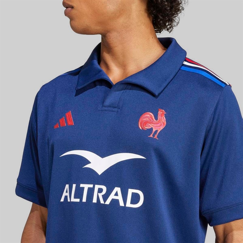 adidas Herre FFR Frankrig Rugby 24/25 Hjemme trøje Dark Blue - Billede 4