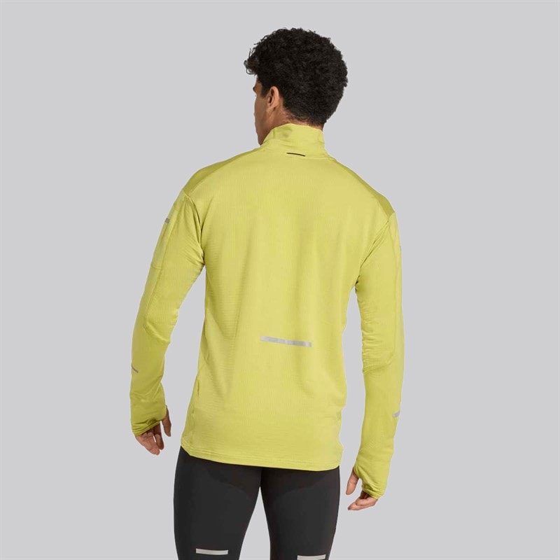 adidas Herre Adi365 Climawarm+ Løbe Half Zip Top Preloved Lime - Billede 3