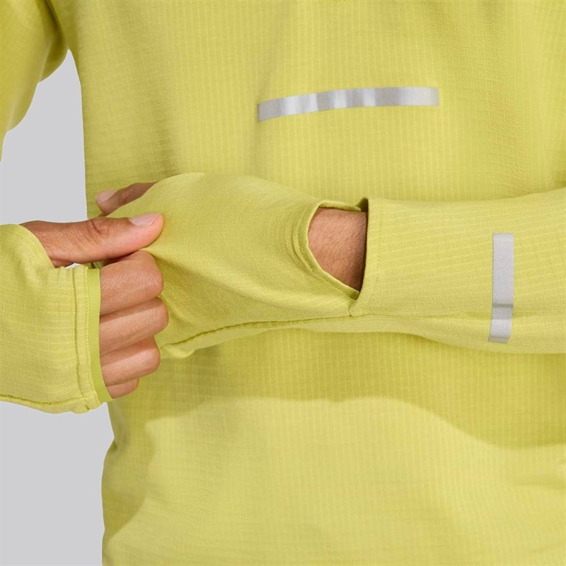 adidas Herre Adi365 Climawarm+ Løbe Half Zip Top Preloved Lime - Billede 4