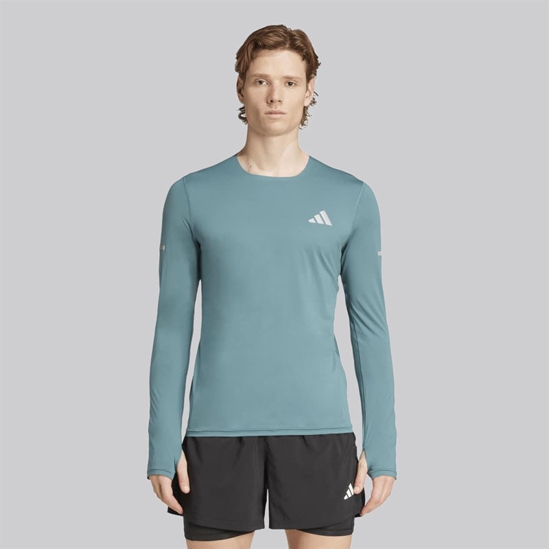 adidas Herre Adi365 Climacool+ Løb Langærmet Top Preloved Teal - Billede 2