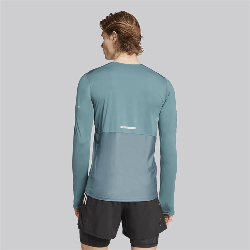 adidas Herre Adi365 Climacool+ Løb Langærmet Top Preloved Teal - Billede 3