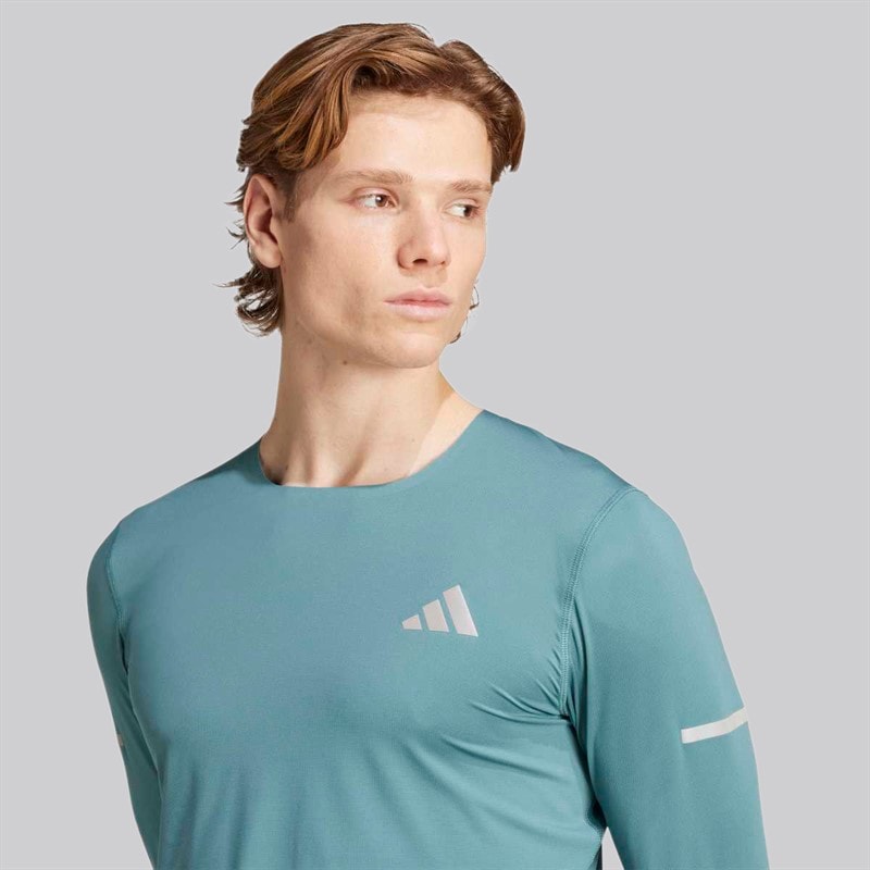 adidas Herre Adi365 Climacool+ Løb Langærmet Top Preloved Teal - Billede 4