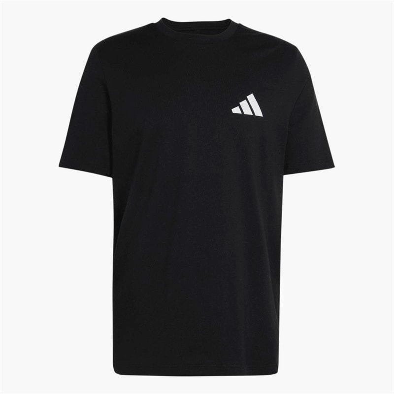 adidas Herre Badge Of Sport Logo T-shirt Sort - Billede 1