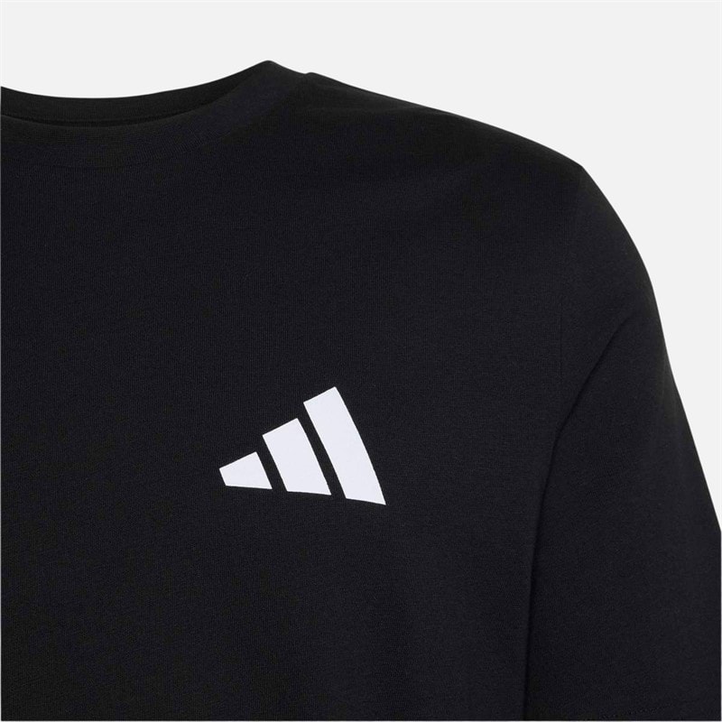 adidas Herre Badge Of Sport Logo T-shirt Sort - Billede 3