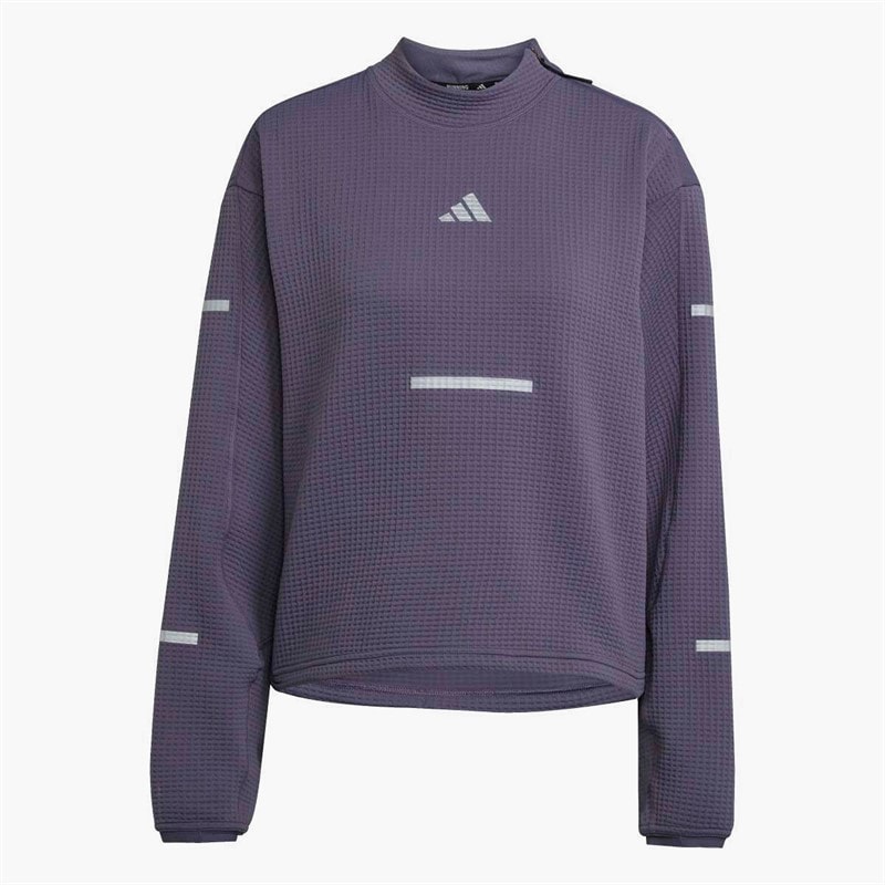 adidas Dame Adi365 Climacool+ Løbe Rund hals Sweatshirt Preloved Violet - Billede 5