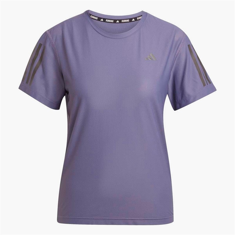 adidas Dame Own The Run Løbe T-shirt Preloved Violet - Billede 5