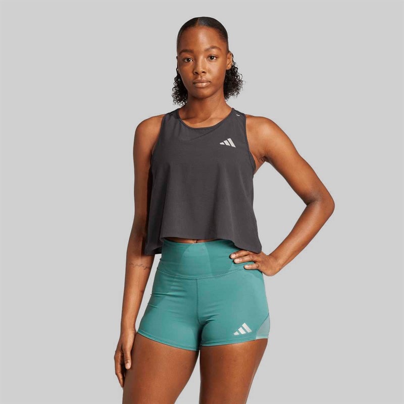 adidas Dame Adi365 Climacool+ Løb Crop Top Sort - Billede 1