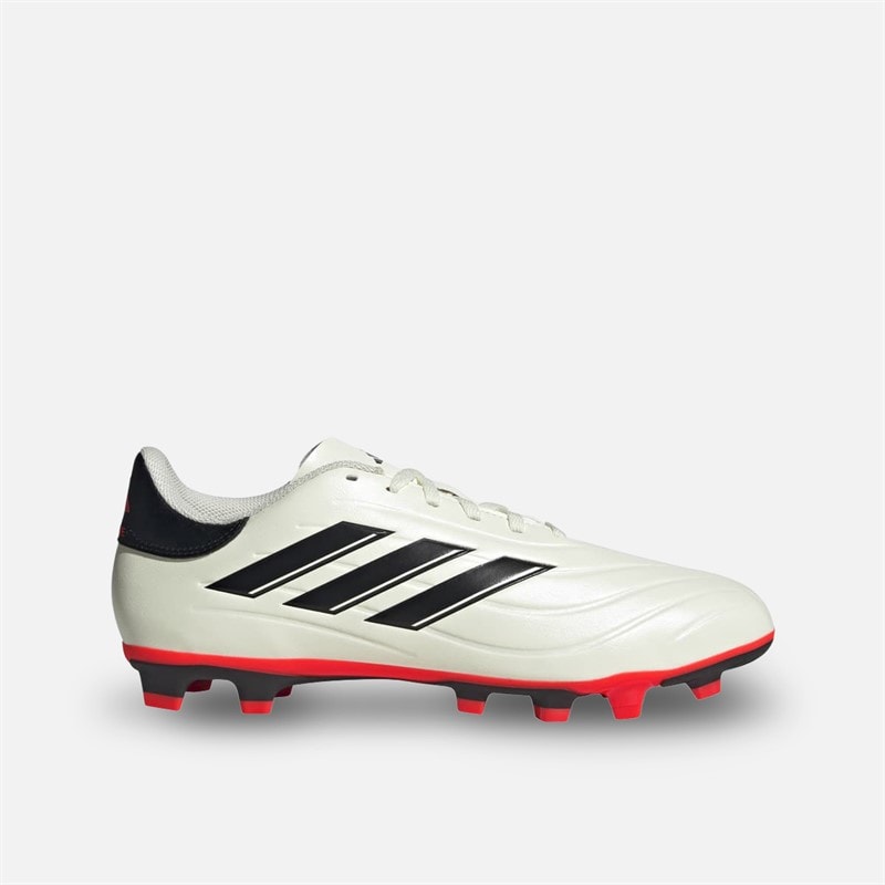 adidas Herre Copa Pure II Club FXG Fleksibel Bund Fodboldstøvler Ivory/Core Black/Solar Red - Billede 1