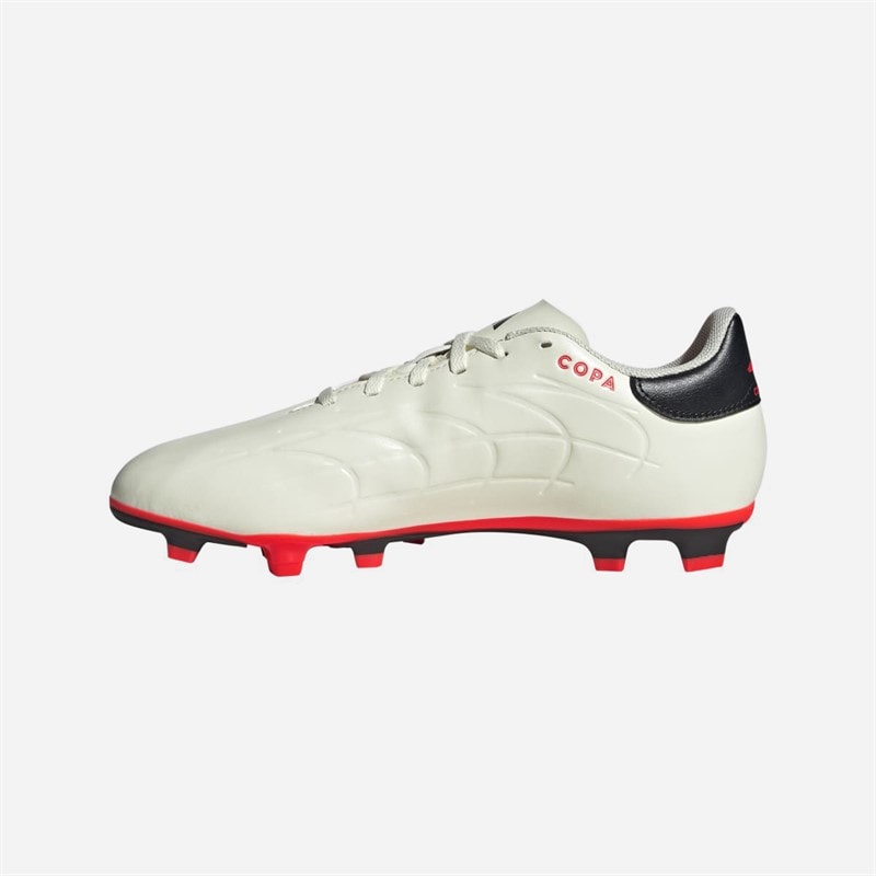 adidas Herre Copa Pure II Club FXG Fleksibel Bund Fodboldstøvler Ivory/Core Black/Solar Red - Billede 5