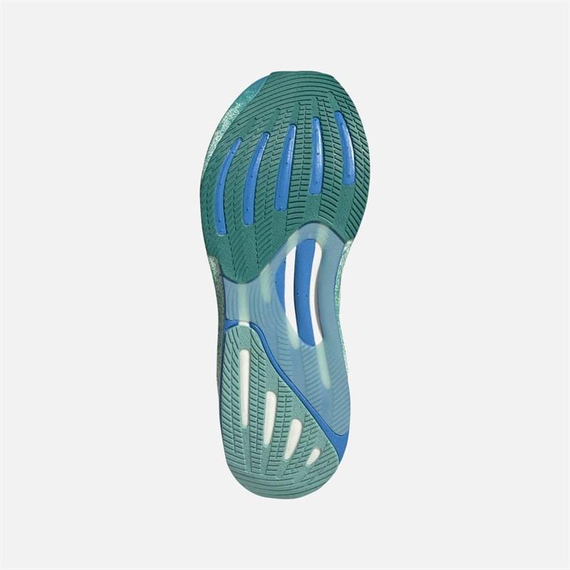 adidas Dame Supernova Rise 2 Neutrale Løbesko Chalk White/Silver Metallic/Glory Green - Billede 2