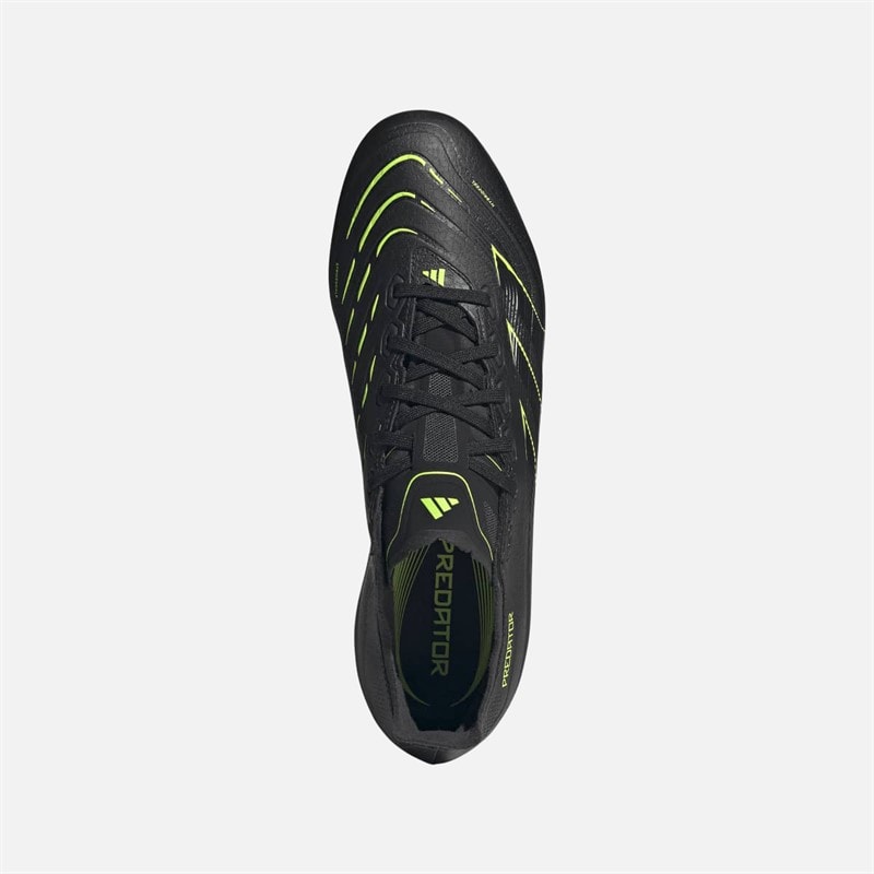 adidas Herre Predator League Electric Stealth Pakke FG/MG Fastbane/Multigrund Fodboldstøvler Core Black/Carbon/Lucid Lemon - Billede 4