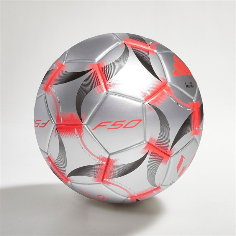 adidas Herre Messi Mini Fodbold Iron Metallic/Hvid/Sort - Billede 2