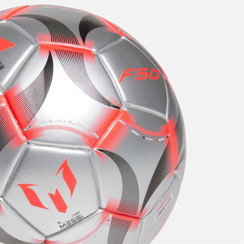 adidas Herre Messi Mini Fodbold Iron Metallic/Hvid/Sort - Billede 4