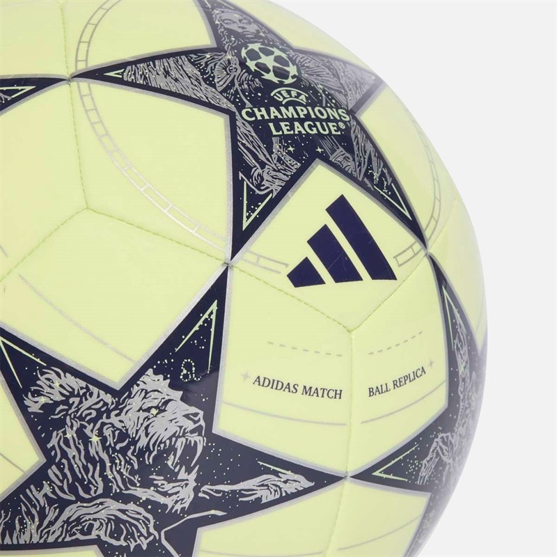 adidas Herre UEFA Champions League Real Madrid Klub Trænings Fodbold Almost Lime/Silver Metallic/Noble Ink - Billede 3
