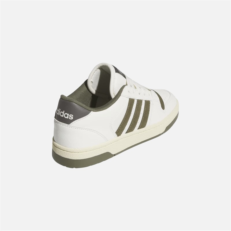 adidas Børn Break Start Træningssko Chalk White/Olive Strata/Charcoal - Billede 3