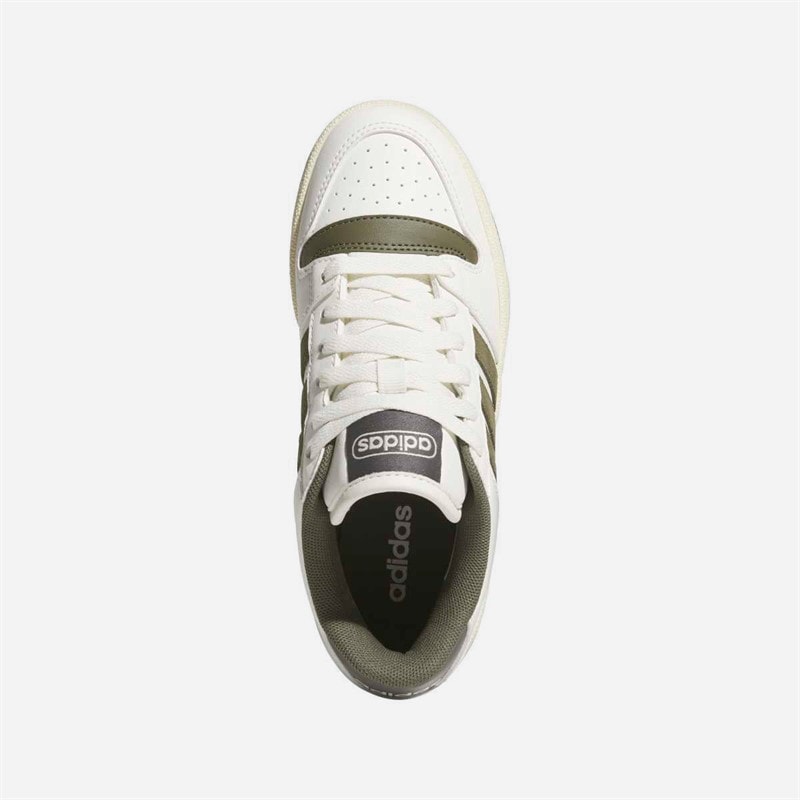 adidas Børn Break Start Træningssko Chalk White/Olive Strata/Charcoal - Billede 4