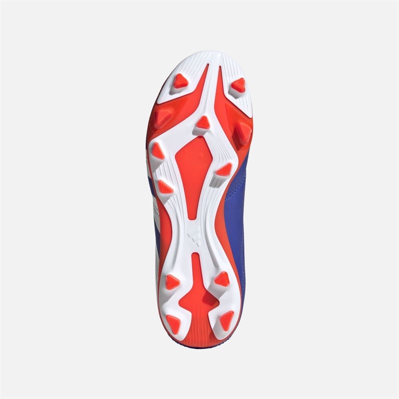 adidas Børn Predator Club Advancement Pack FXG Fast Greb/Multi Greb Fodboldstøvler Lucid Blue/Core White/Solar Red - Billede 2