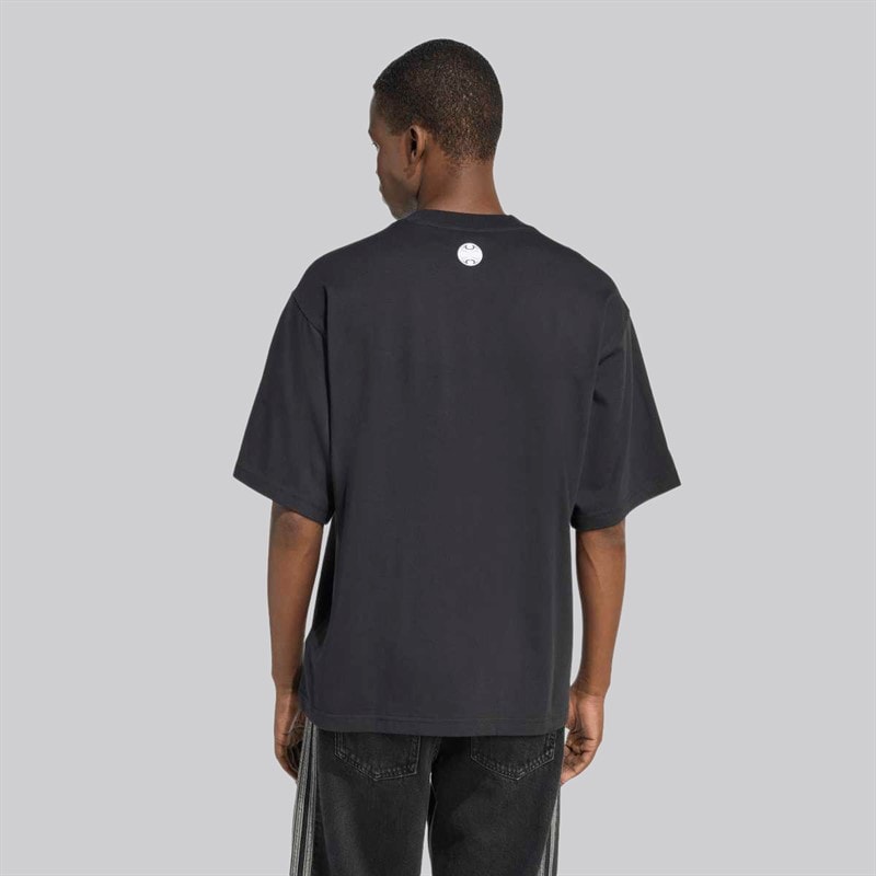 adidas Herre Teamgeist Moto Grafisk T-shirt Sort - Billede 2