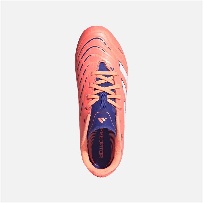 adidas Børne Predator League MG Multi Ground Fodboldstøvler Signal Coral/Cloud White/Beam Orange - Billede 4