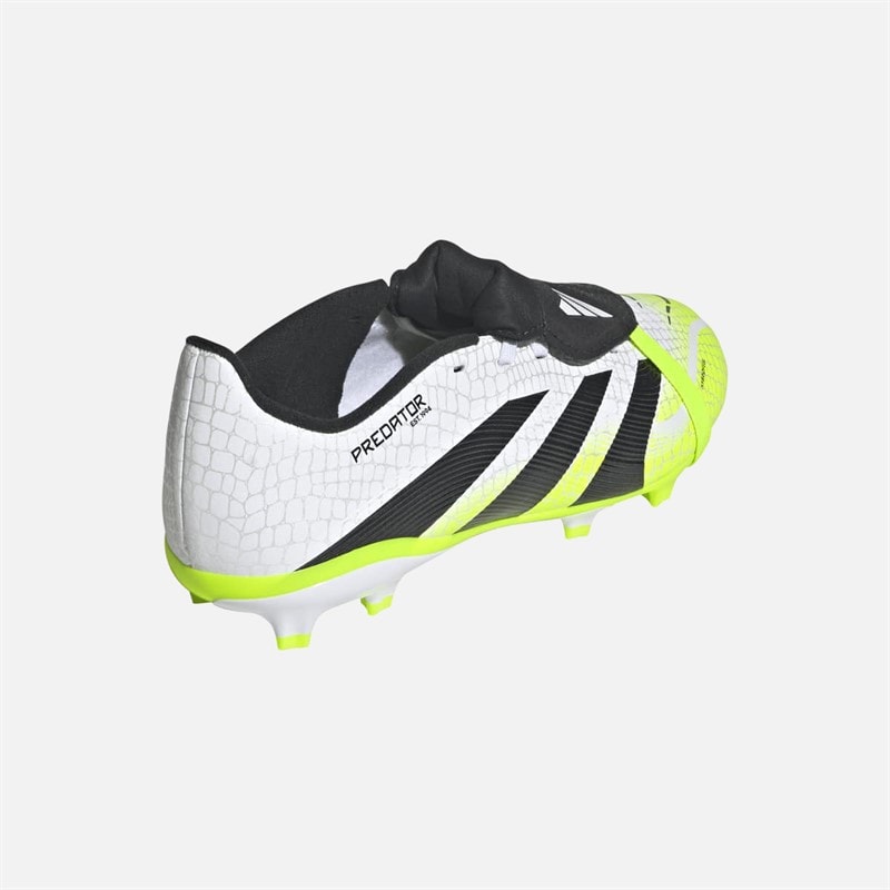 adidas Børne Predator League Tunge FG/MG Fastbane/Multigrund Fodboldstøvler Cloud White/Core Black/Lucid Lemon - Billede 3