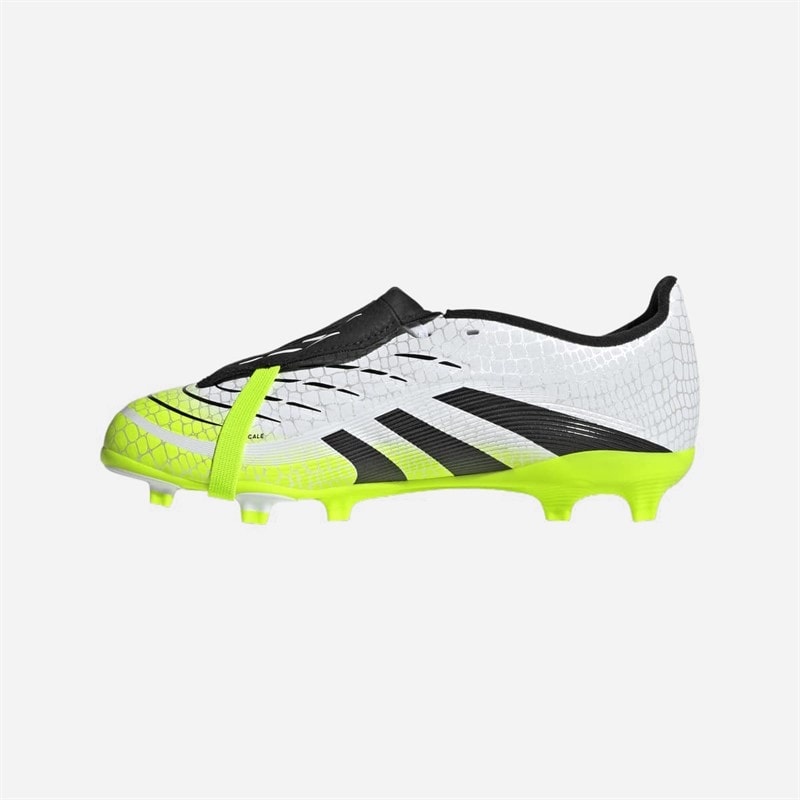 adidas Børne Predator League Tunge FG/MG Fastbane/Multigrund Fodboldstøvler Cloud White/Core Black/Lucid Lemon - Billede 5