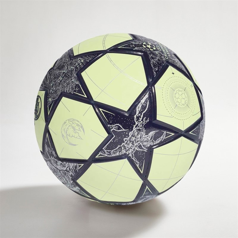 adidas Herre UEFA Champions League Real Madrid Mini fodbold Almost Lime/Silver Metallic/Noble Ink - Billede 2