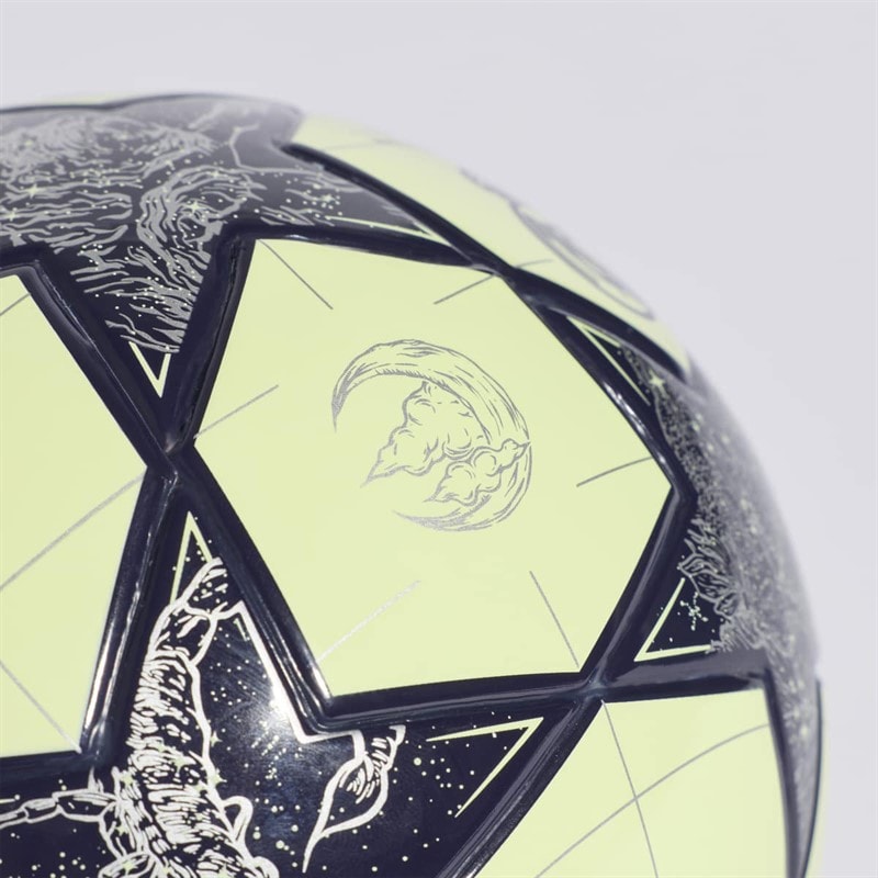 adidas Herre UEFA Champions League Real Madrid Mini fodbold Almost Lime/Silver Metallic/Noble Ink - Billede 3