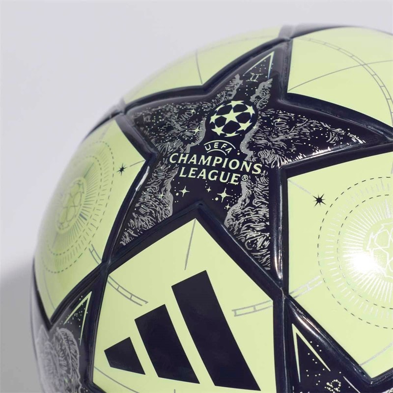 adidas Herre UEFA Champions League Real Madrid Mini fodbold Almost Lime/Silver Metallic/Noble Ink - Billede 4